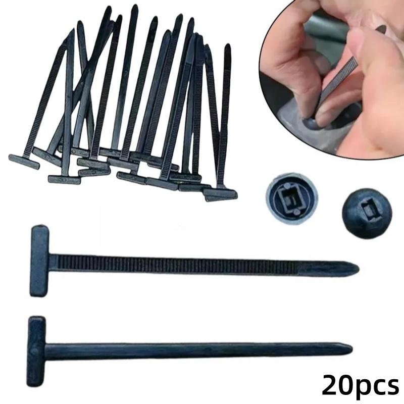 20/50 шт. Нейлоновая универсальная пряжка для кабельных стяжек, сверхпрочный самоблокирующийся держатель для стяжек на молнии с фиксаторами-пинами, для кузова автомобиля, устойчивые к УФ-излучению стяжки