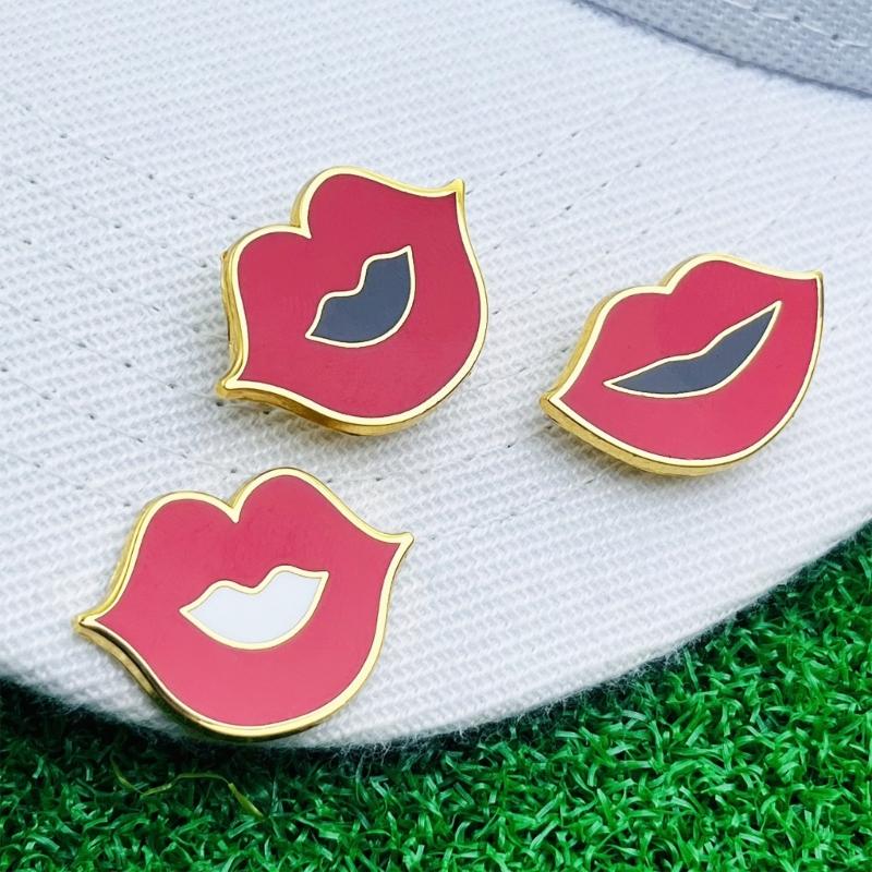 Mouth Shaped Lapel Pin Handmade Jackets Bag Backpack Badge Accessory Clothing Accessories for Elegant Women and Girls