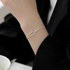 Fashion Silver Double-Layer Starry Sky Bracelet Asymmetric Hollow Bracelet Personalized Luxury Jewelry Simple Twists Bracelet