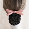 Hair Net Office Hair Net Bow Korean Bun Snood Ponytail Clip Women Spring Clips Hairgrips Cover Net