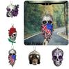 Acrylic Flat Car Interior Hanging Ornament Rose Skull Halloween Party Decoration