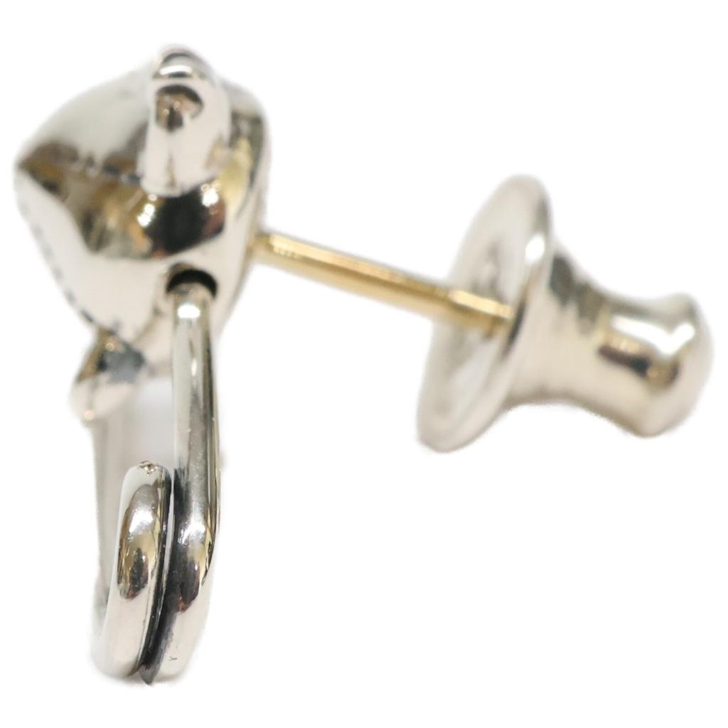 JustinDavis [Excellent Condition] SEJ866 2 925 SICK BOY/SAFETY PIN Bear Face Safety Pin Motif Single Ear earring Silver oxidized finishUsed