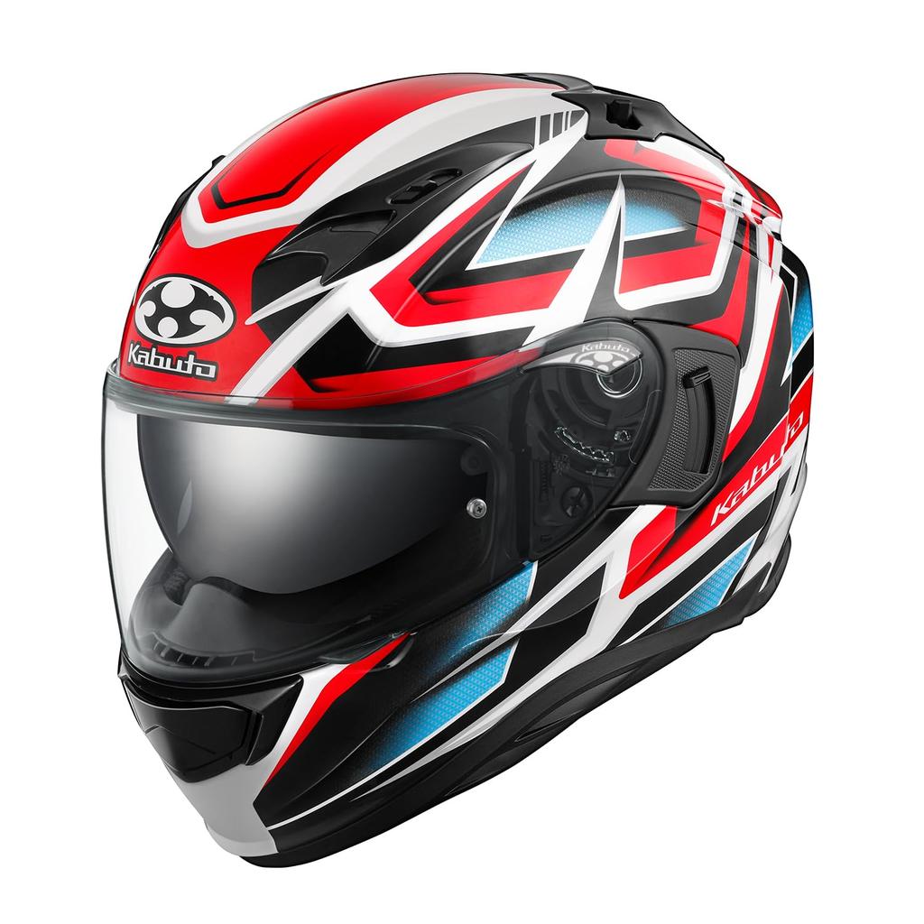 OGK KABUTO Motorcycle Helmet Full Face KAMUI3 ACROBAT White Red (Size XL)