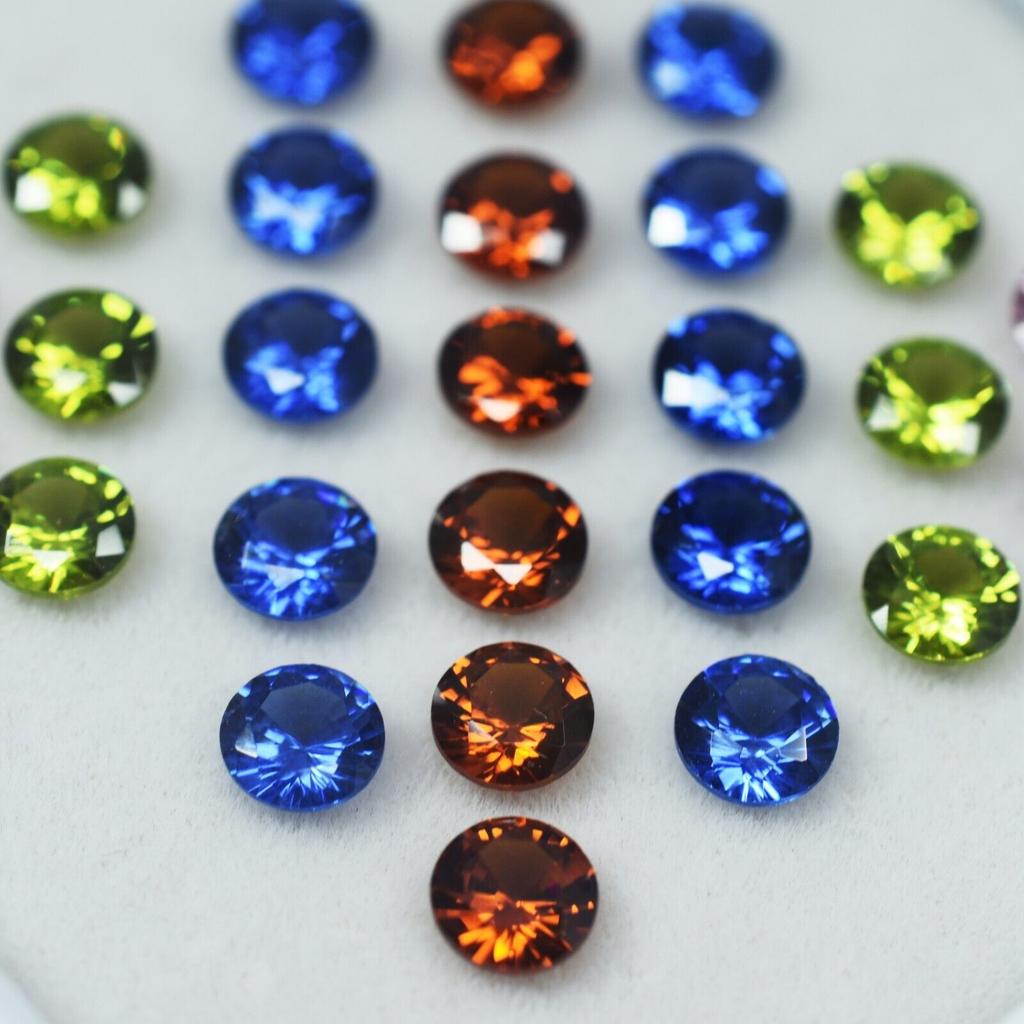 Natural Sapphire Loose Gemstone 24 pcs Lot 5x5 mm Round Cut September Birthstone for Gem Collections