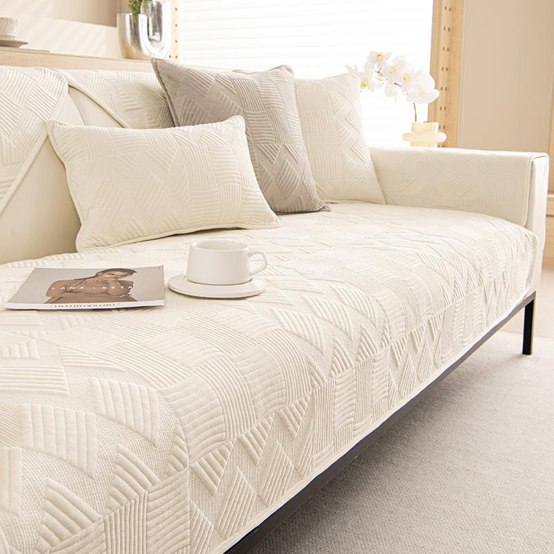 Super Soft Velvet Sofa Cushion Towel Removable and Machine Washable Furniture Protective Slipcovers Non-pilling Sofa Cover