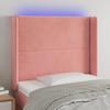 VidaXL LED Headboard Bedroom Furniture Single Bed Accessory Headboard Bed Frame Interior Pink 3123949