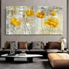 Абстрактные желтые цветы холст картины настенные искусства для гостиной декор в скандинавском стиле современный дом декоративные картины постеры