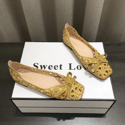 Туфли-лодочки с квадратным носком и неглубоким вырезом, женские туфли с вырезами и бантом, новинка лета 2025, слипоны, балетки, женские лоферы с вышивкой