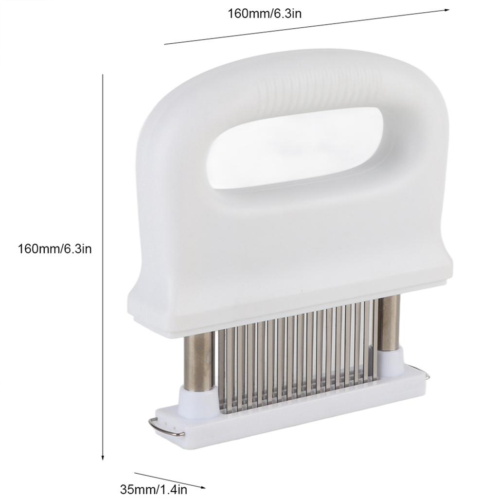 Домашнее 48?Игла из нержавеющей стали для рыхления мяса, игла для стейка, инструмент для тендеризации мяса, кухонный