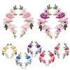 Good Embroidery DIY Patches Fashion Floral Sewing Applique Clothing Accessories 1Pair