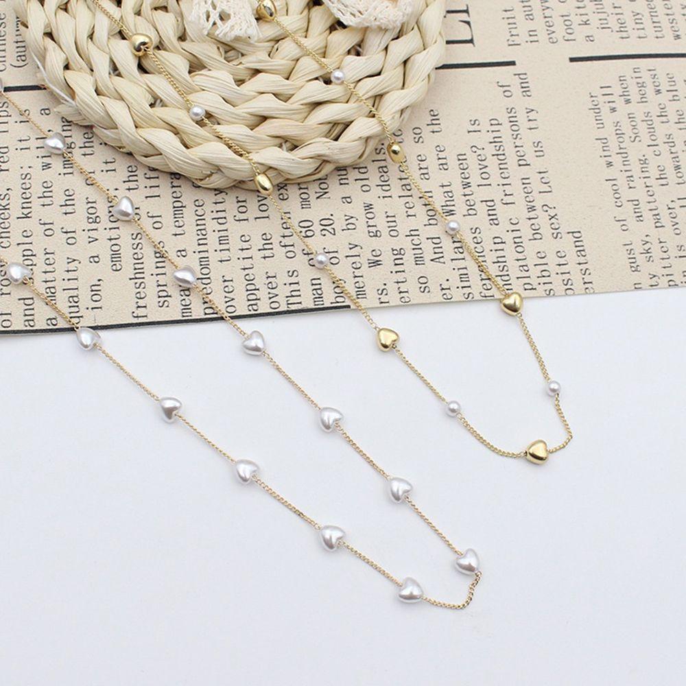Цепочка Жемчужная Золотая Цепочка Халтер Цепочка для Очков Удлинитель для Маски Шнурок против Падения Цепочка для Маски