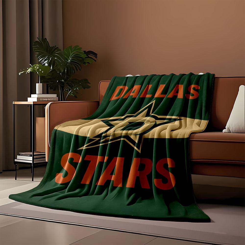 Dallas Stars Hockey Logo Blanket print blanket soft and cozy perfect for the living room bed sofa or a nap,gift