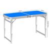 Adjustable Folding Table and Chair Set for Outdoor Markets, Camping, and Picnics