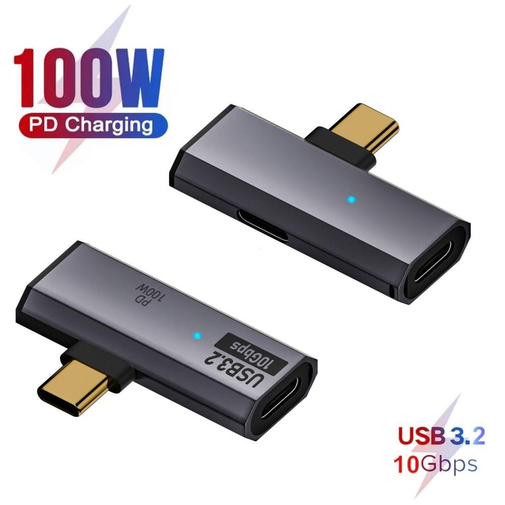 PD 100W 2 In 1 OTG Splitter 20V 5A USB-C To USB 3.2 Adapter Type-C Charging Converter