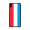 Coque iPhone - Drapeau Luxembourg - iPhone XS Max - Souple - Multicolore - Verticale
