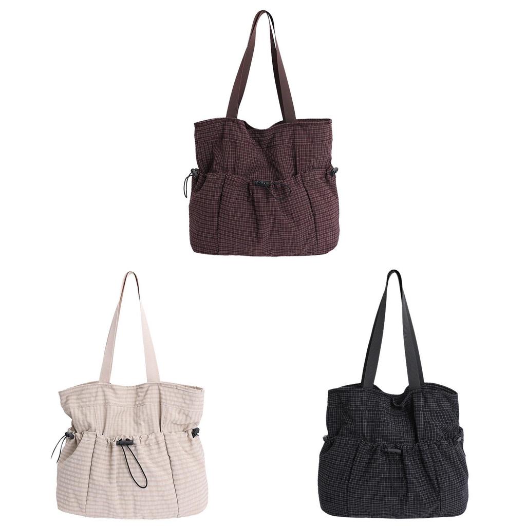 Ladies Nylon Shoulder Tote Bag With Inner Phone Pocket For Daily Outings