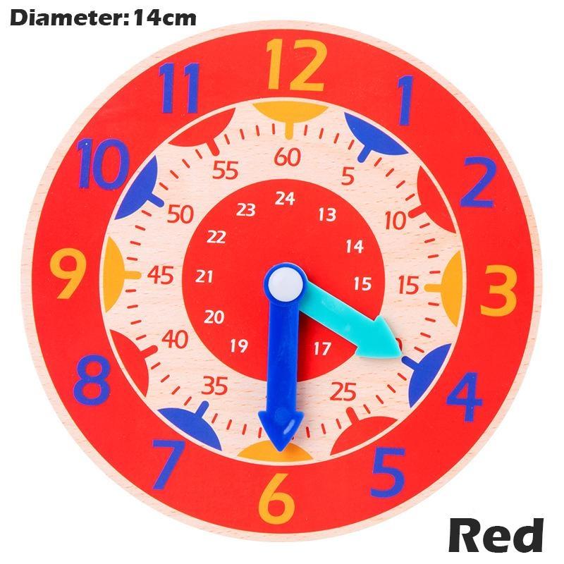 1 шт. детские деревянные часы-игрушки час-минута-секунда познавательные красочные часы-игрушки для детей раннего обучения