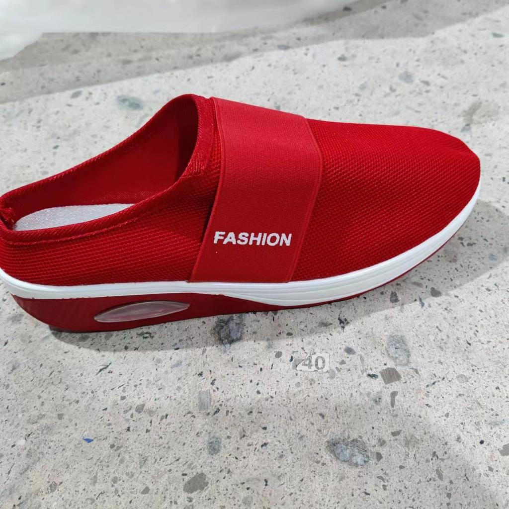 2025 лето внешняя торговля большой размер ленивые сланцы на одной педали сумка голова сетка толстая подошва тапочки женские европейские и американские тапочки на танкетке женские