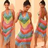 Handmade Crochet Beach Wedding Dress & Swimsuit Cover-up