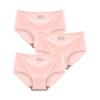 3 Pcs/Set Seamless Panties Silk Pamty Mid Waist Underwear Comfort Underpants Solid Invisible Briefs Female Lingerie