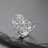 Celtic Knot Ring for Women Stainless Steel Gold Color Irish Life Eternal Couple Ring Jewelry Birthday Wedding Gift