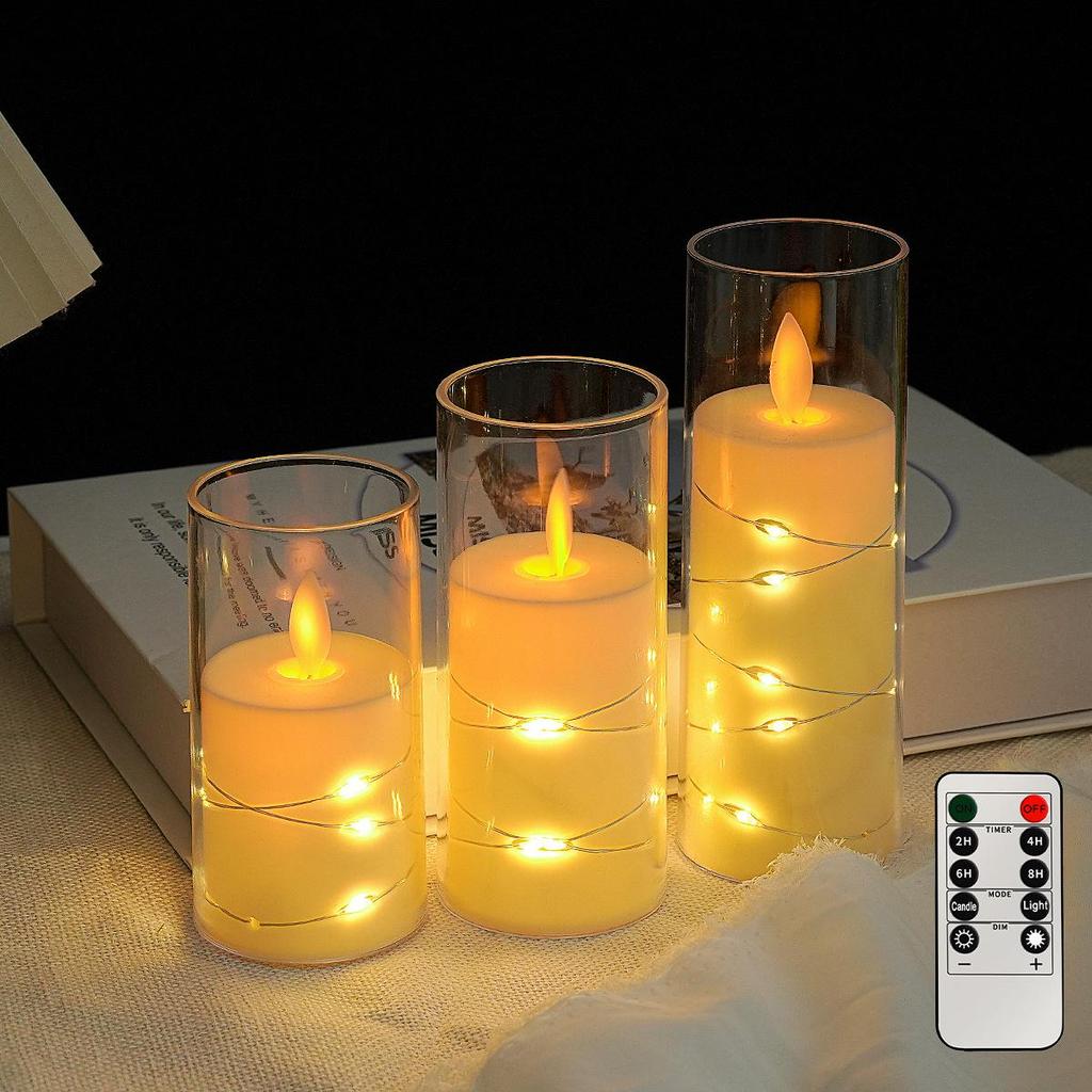Remote Control LED Flickering Candle Cup for Weddings and Birthdays
