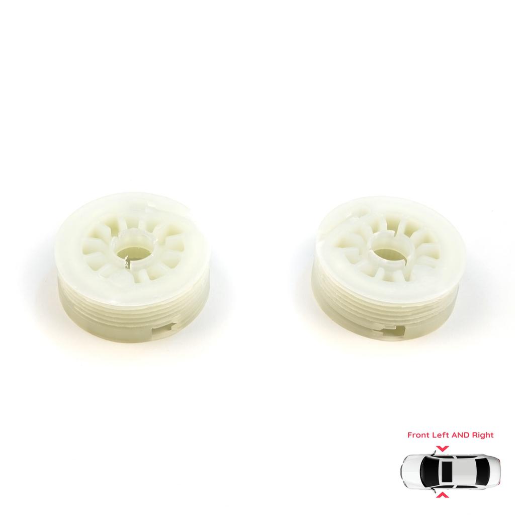 V2EWR5222+EWR5223 Window Regulator Cable Roll Gear Wheel Pulley Front Left Right for Hyundai I30 MK2 GD 2011-2017 Kia Ceed MK2 JD 2012-2018 5-Door