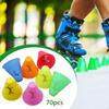 70x Mini Sports Cones Windproof Slalom Inline Roller Skating Pile Cups Marking for Skate