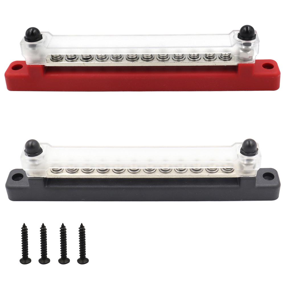 12 В лодочный кемпер автофургон клеммная колодка 1/4 дюйма шпилька 150 А блок распределения электроэнергии шина винт M6 для грузовика караван