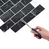 Subway Tile 10 pcs Black Marble 30 x 30 cm