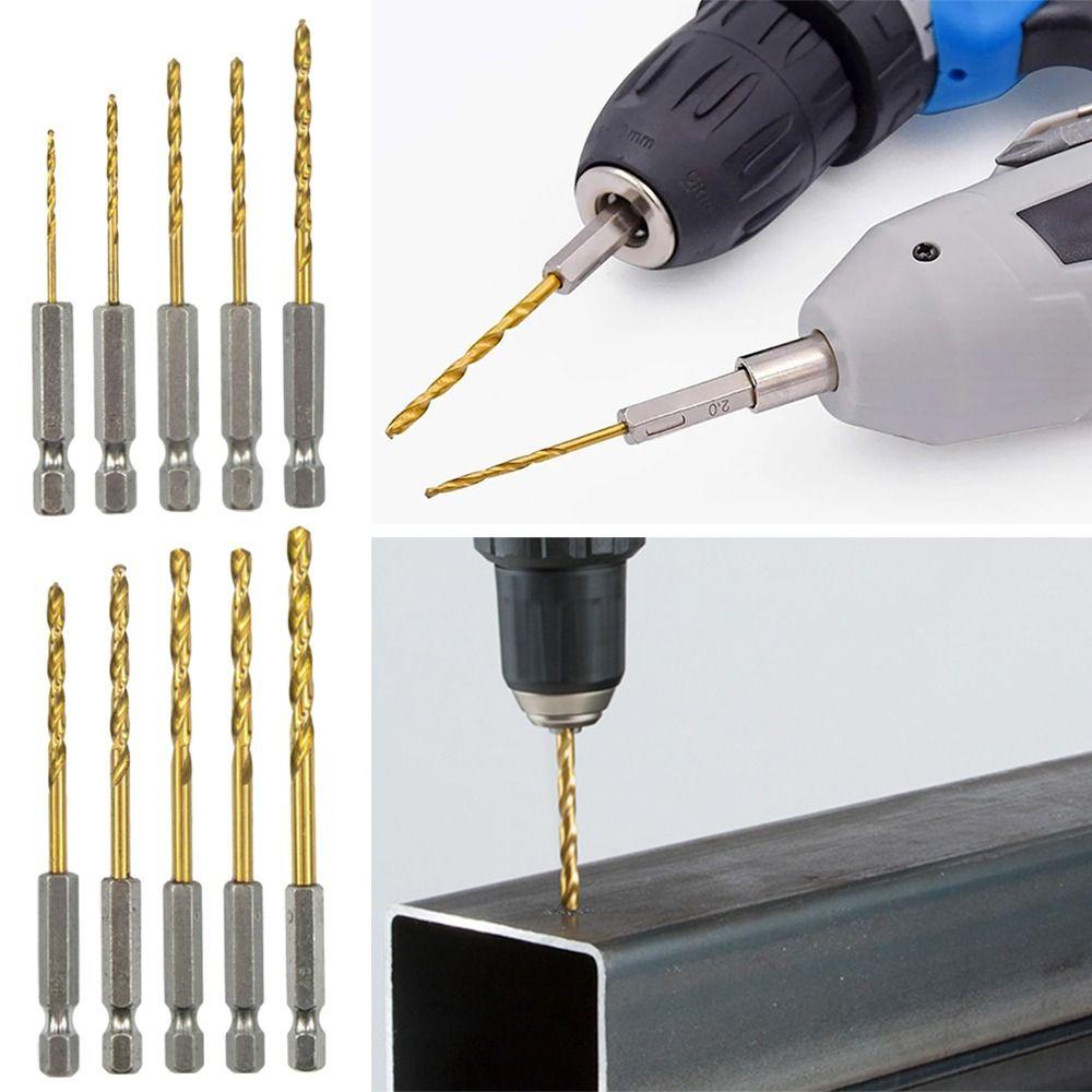 High Quality 1.5mm-10.0mm 1/4 Hex Shank High Speed Hexagonal Handle Twist Drill Drill Bit Set