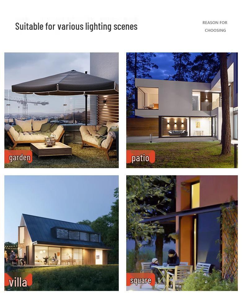 Waterproof LED Outdoor Wall Light for Balcony, Terrace, or Entrance