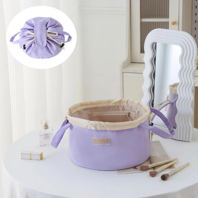 1 шт. Водонепроницаемое ведро на шнурке, большой вместимости, косметичка, модная сумка для макияжа, портативный органайзер, высокого класса, 30x17 см