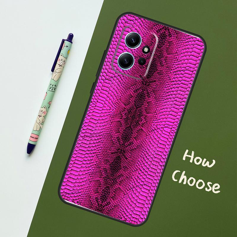 Чехол с принтом под змеиную кожу для Xiaomi Redmi Note 13 11 10 12 14 15 Pro Plus Чехол для Redmi 15 14C 10C 13C 12C 15C