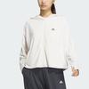 Adidas Трикотажная куртка UPF Однотонная повседневная куртка с капюшоном и защитой от солнца Женская куртка Розовый Белый JJ1336