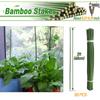 50 шт. 2-футовых бамбуковых колышков для растений, садовые колышки для комнатных и уличных вьющихся растений