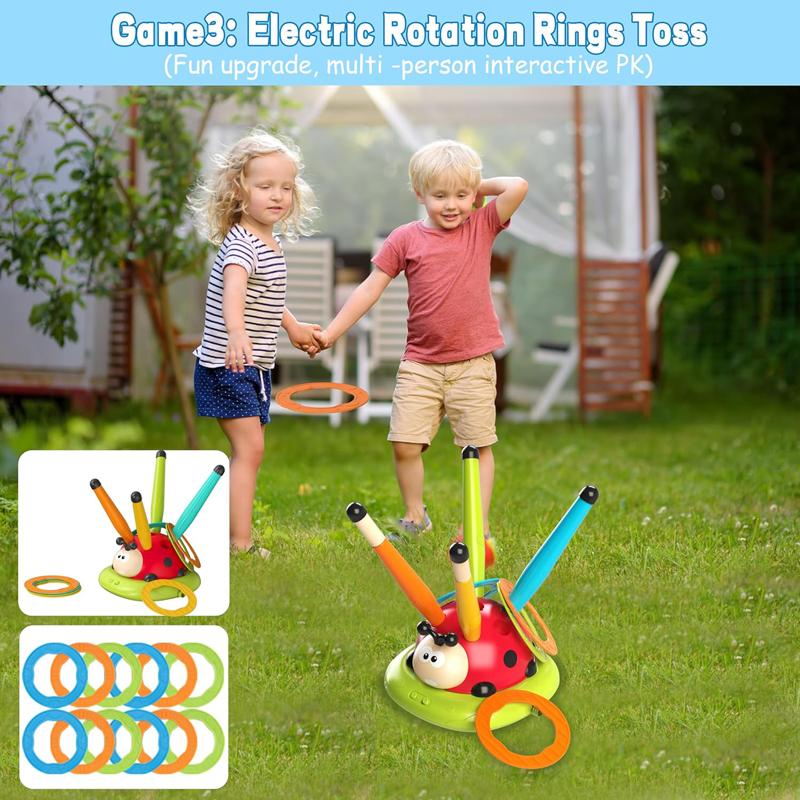 4 Styles Ladybug Multifunction Exercise Machine Ferrule Jump Rocket Launcher Toy Sports Entertainment Game Outdoor Educational