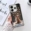 Cartoon Fox Animal Plating Phone Case For Xiaomi Redmi Note 14 15 Pro Plus 13 12 11 11S 11T 10 9S 9 5G Anti-Fall Airabag Cover