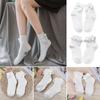 Spring Summer Autumn Flower Socks Lolita Girls Pure Cotton JK Socks White Lace Socks Bowknot  Socks