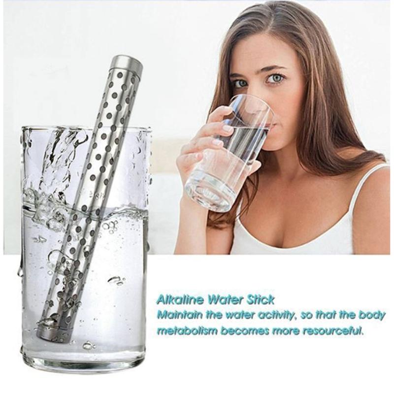 Alkaline pH Water Filter Sticks Portable Hydrogen Mineral Purifier Naturally Increases pH Levels Decreases ORP
