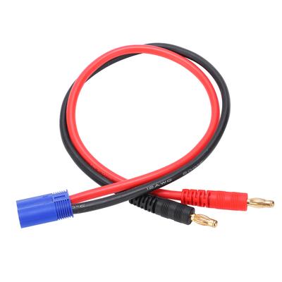 Головка типа «банан» 4,0 мм к разъему EC5, силиконовый провод 12AWG, 36,3 см для зарядного устройства B6 Lipo