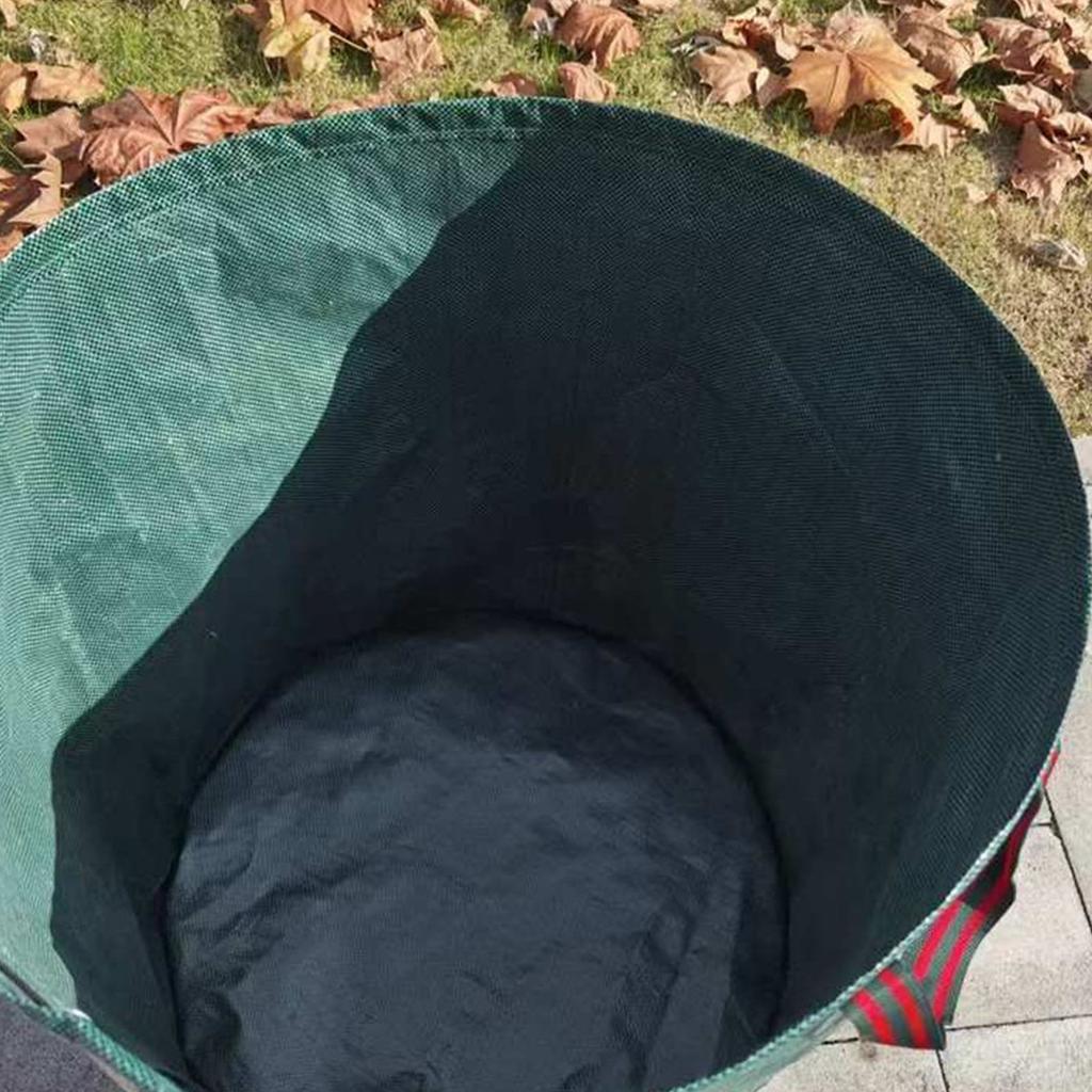 Прочные мешки для садовых отходов 300 л, прочные на разрыв и водонепроницаемые, с ручками для легкой транспортировки и хранения