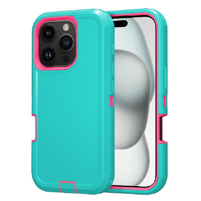 For iPhone 16 Pro Cell Phone Cases Detachable PC+TPU Drop-proof Back Protector Cover