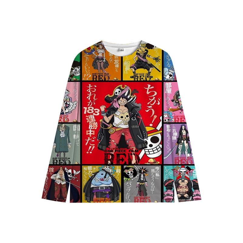 One Piece Luffy свитер Chopper Boys Girls Милая толстовка Zoro Sanji Kids Family Новогодние толстовки с круглым вырезом