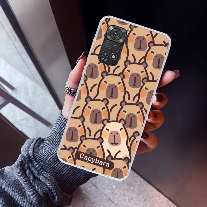 Funny Capybara Cartoon Animal Phone Case For Xiaomi Redmi Note 15 14 14S 13 12S 12 Pro Plus 11S 11 10S 10 4G Cover 11E 11T 5G Pr