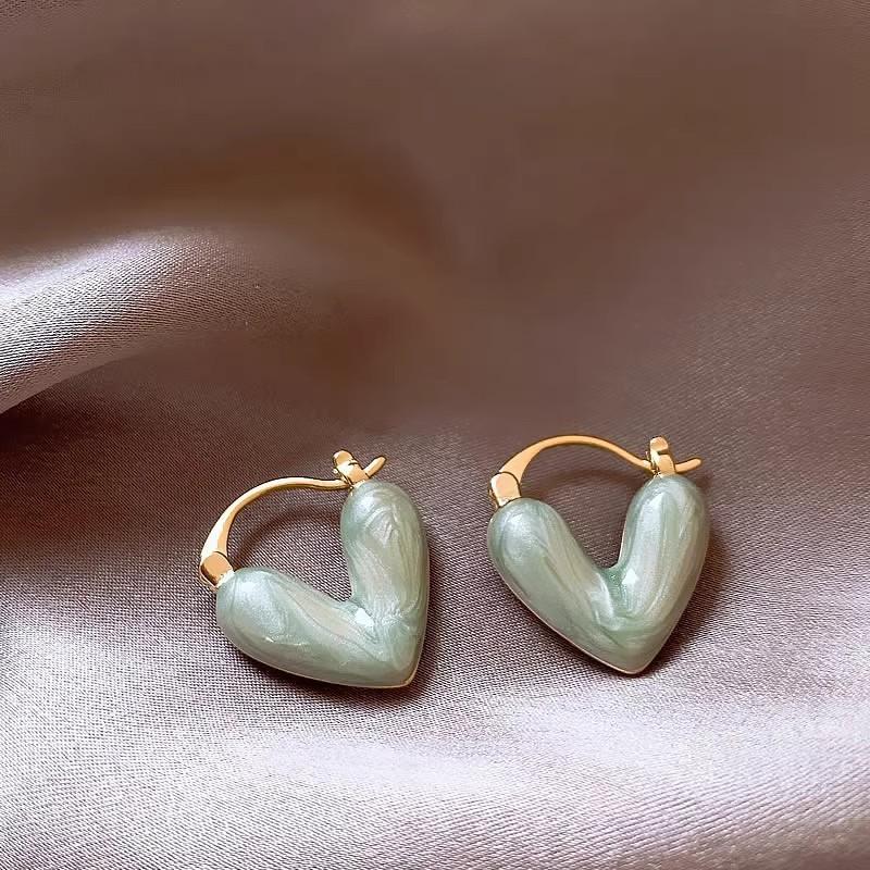 Silver Needle Monet Garden Drip Earrings French Court Style Exquisite Stud Earrings Design Sense Niche Light Luxury Earrings