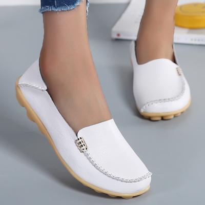 Женские туфли на плоской подошве Модные туфли из натуральной кожи в стиле ретро Женские мокасины Женские туфли Балетки без застежек Оксфорды Туфли больших размеров для женщин