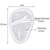 New 2 Pairs of Metatarsal Pads Transparent For Women Stop Feet from Sliding Forward