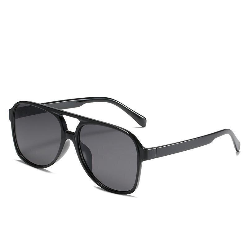 Ретро двойные мосты женские неполяризованные солнцезащитные очки модные анти-синий свет очки трендовые полые леопардовые очки