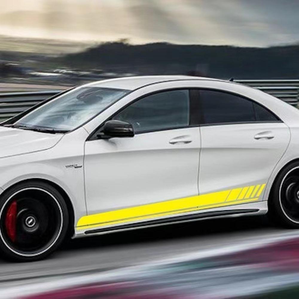 2 шт. персонализированные наклейки на талию автомобиля 200 см автомобильная боковая пленка наклейки для украшения автомобиля кузов автомобиля